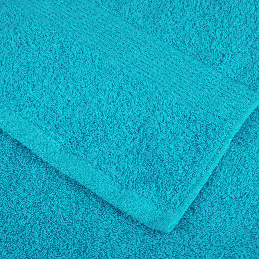 Serviettes De Douche De Qualité Supérieure Solund 10 Pcs Turquoise
