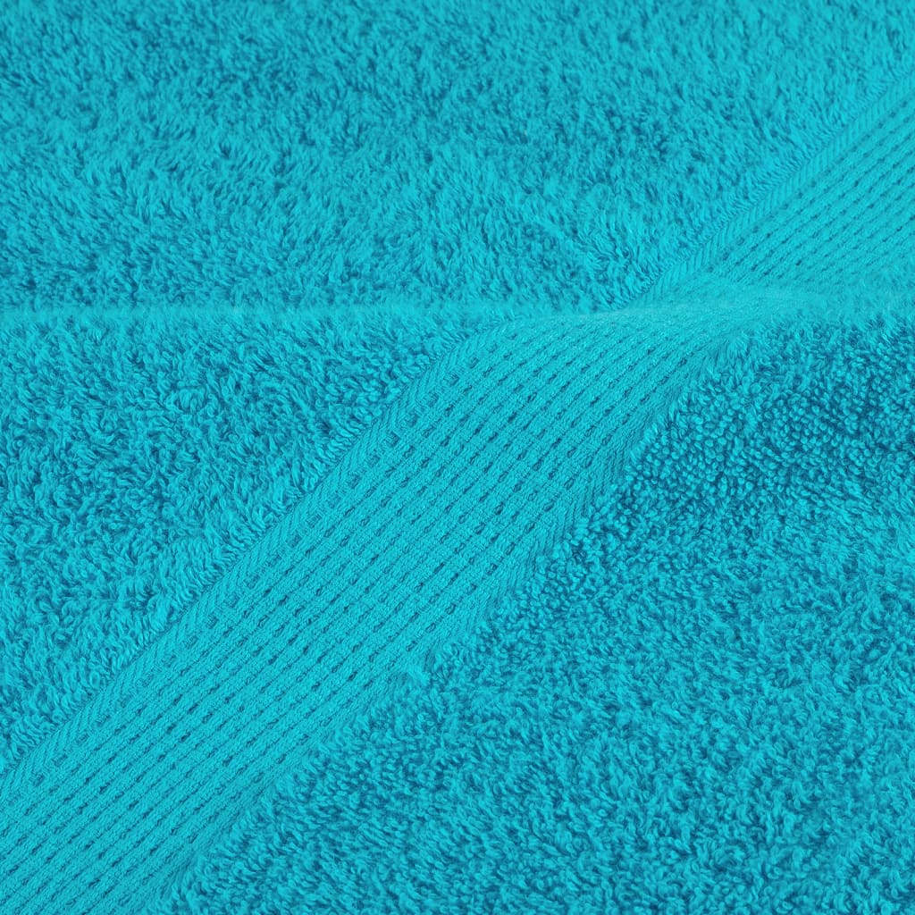 Serviettes De Douche De Qualité Supérieure Solund 10 Pcs Turquoise