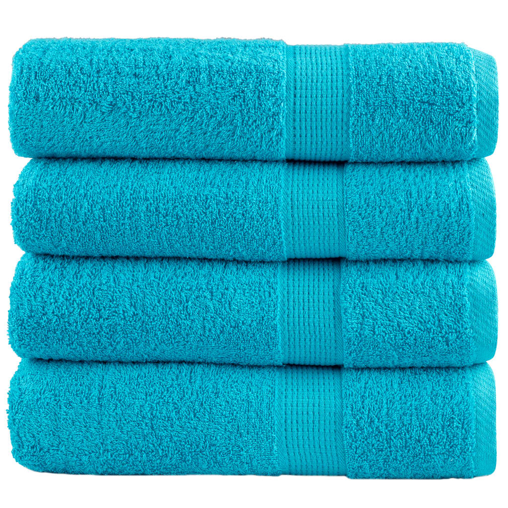 Serviettes De Douche De Qualité Supérieure Solund 10 Pcs Turquoise