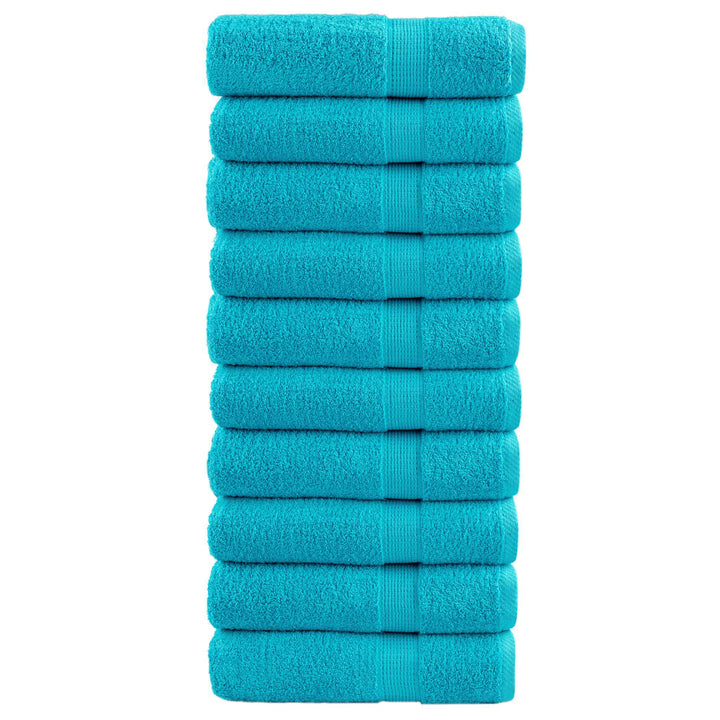 Serviettes De Douche De Qualité Supérieure Solund 10 Pcs Turquoise