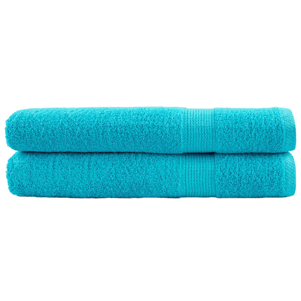 Serviettes De Douche De Qualité Supérieure Solund 10 Pcs Turquoise