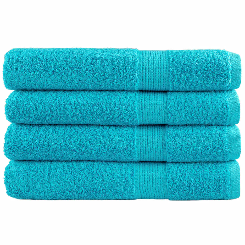 Serviettes De Douche De Qualité Supérieure Solund 10 Pcs Turquoise
