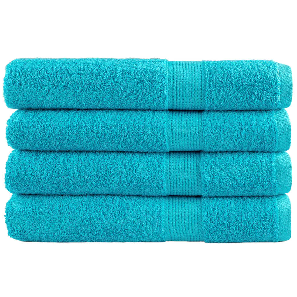 Serviettes De Douche De Qualité Supérieure Solund 10 Pcs Turquoise