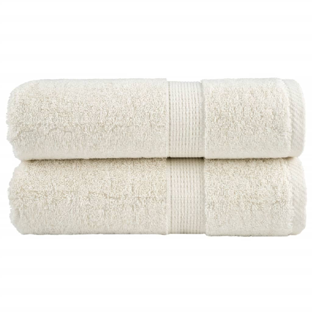 Serviettes De Bain De Qualité Supérieure Solund 10 Pcs 600G/M² Crème