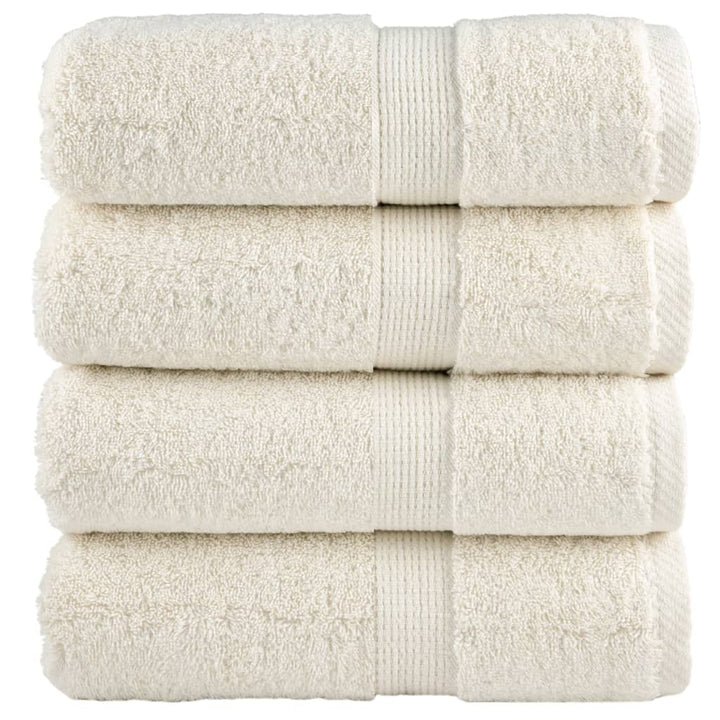 Serviettes De Bain De Qualité Supérieure Solund 10 Pcs 600G/M² Crème