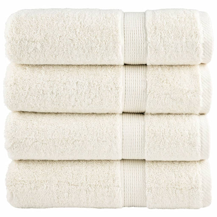 Serviettes De Bain De Qualité Supérieure Solund 10 Pcs 600G/M² Crème
