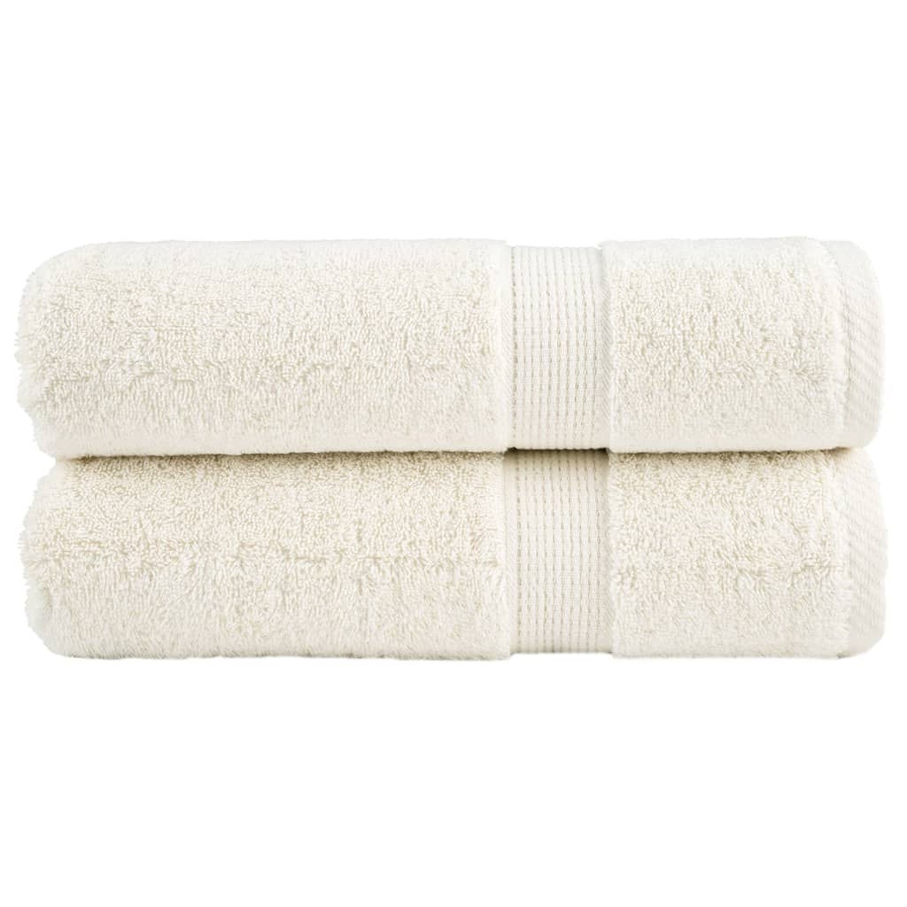 Serviettes De Bain De Qualité Supérieure Solund 10 Pcs 600G/M² Crème
