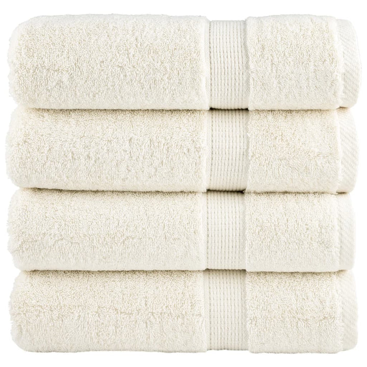 Serviettes De Bain De Qualité Supérieure Solund 10 Pcs 600G/M² Crème