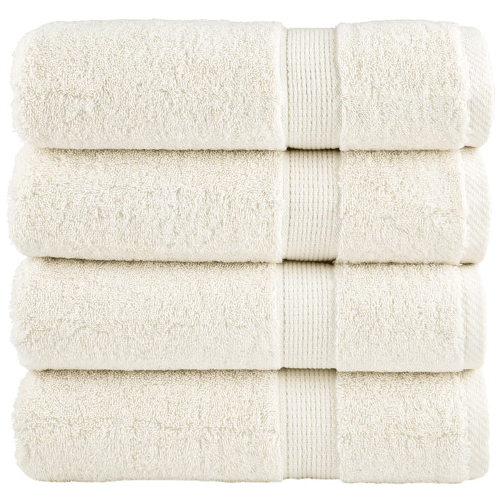 Serviettes De Bain De Qualité Supérieure Solund 10 Pcs 600G/M² Crème