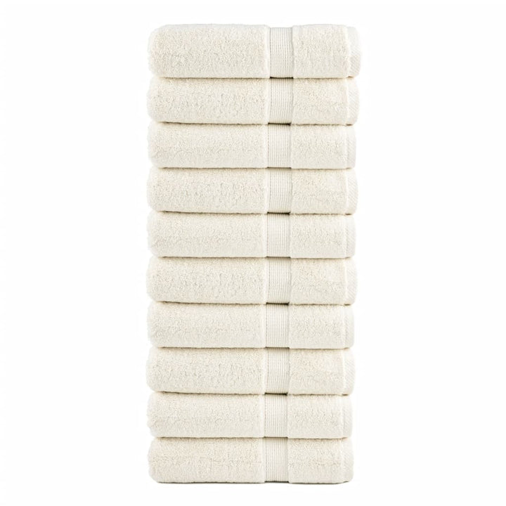 Serviettes De Bain De Qualité Supérieure Solund 10 Pcs 600G/M² Crème