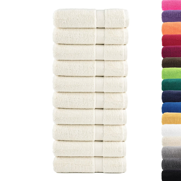 Serviettes De Bain De Qualité Supérieure Solund 10 Pcs 600G/M² Crème