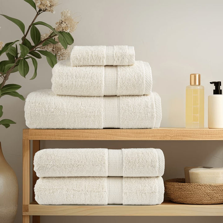 Serviettes De Bain De Qualité Supérieure Solund 10 Pcs 600G/M² Crème