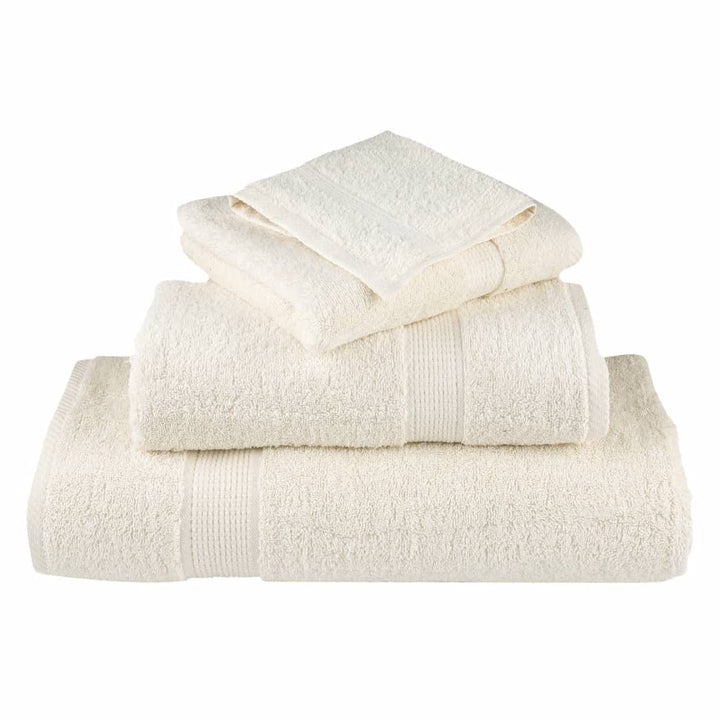 Serviettes De Bain De Qualité Supérieure Solund 10 Pcs 600G/M² Crème