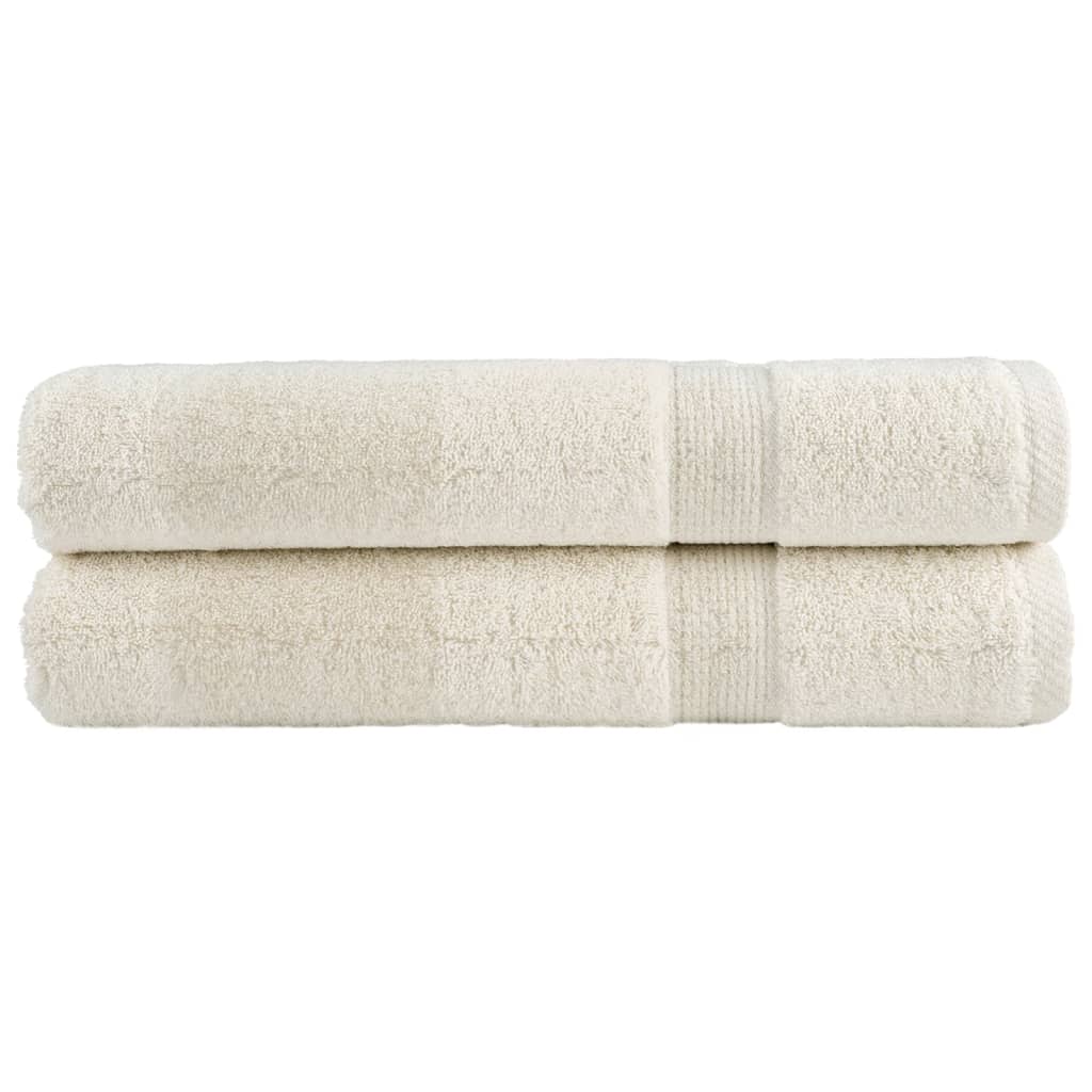 Serviettes De Bain De Qualité Supérieure Solund 10 Pcs 600G/M² Crème