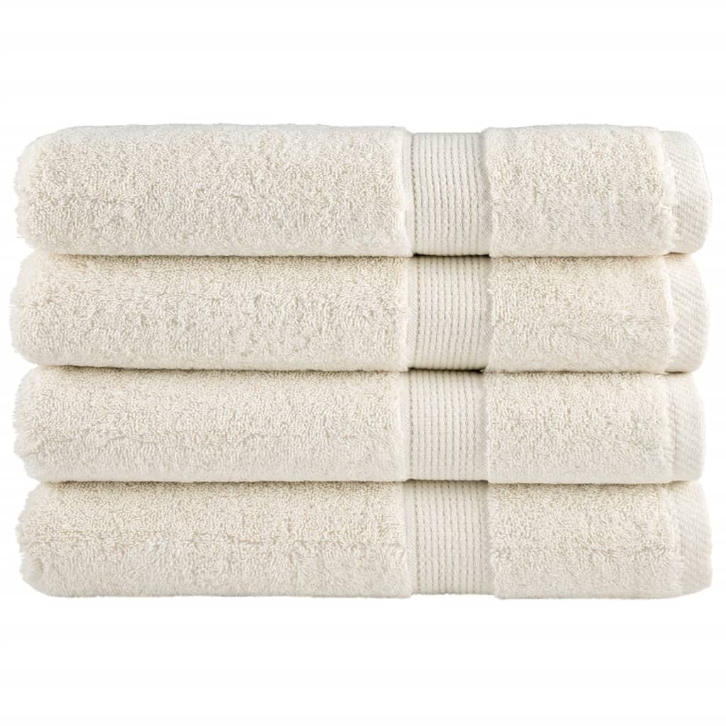 Serviettes De Bain De Qualité Supérieure Solund 10 Pcs 600G/M² Crème