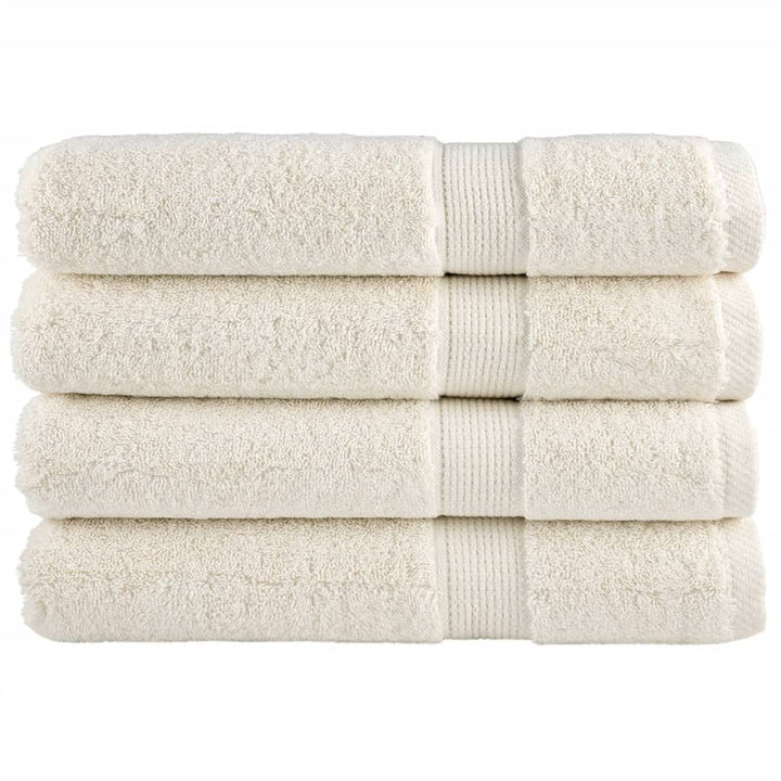 Serviettes De Bain De Qualité Supérieure Solund 10 Pcs 600G/M² Crème