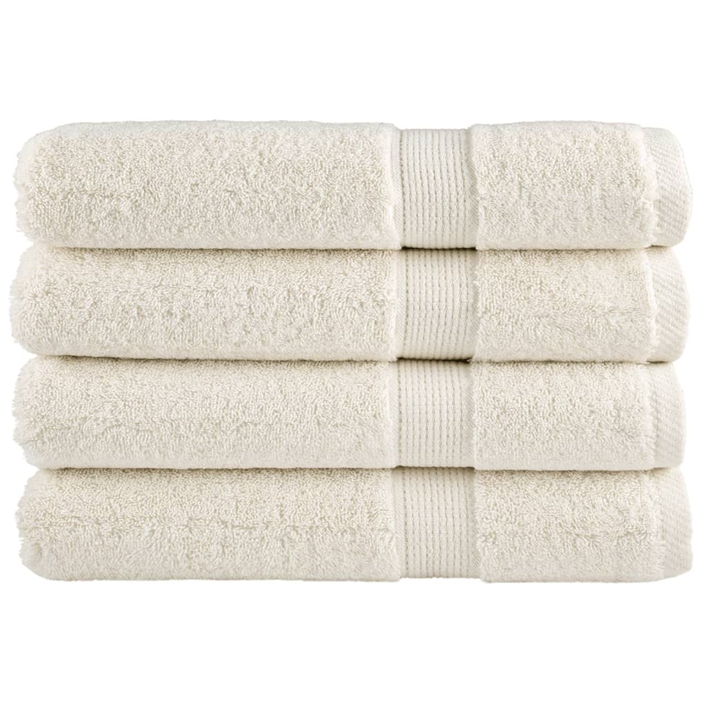 Serviettes De Bain De Qualité Supérieure Solund 10 Pcs 600G/M² Crème