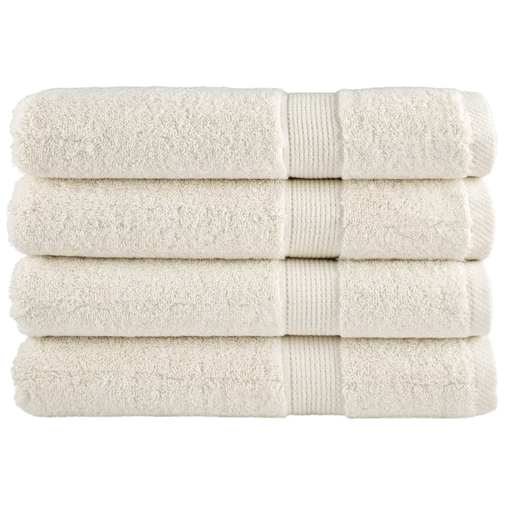 Serviettes De Bain De Qualité Supérieure Solund 10 Pcs 600G/M² Crème