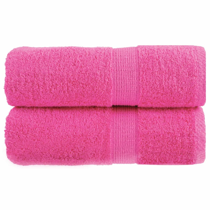 Serviettes De Bain De Qualité Supérieure Solund 2 Pcs 600G/M² Rose