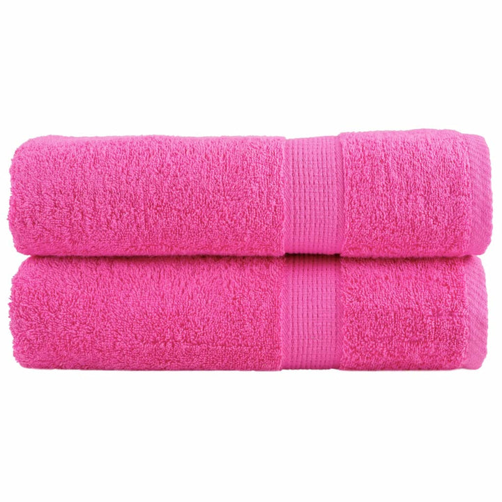 Serviettes De Bain De Qualité Supérieure Solund 2 Pcs 600G/M² Rose
