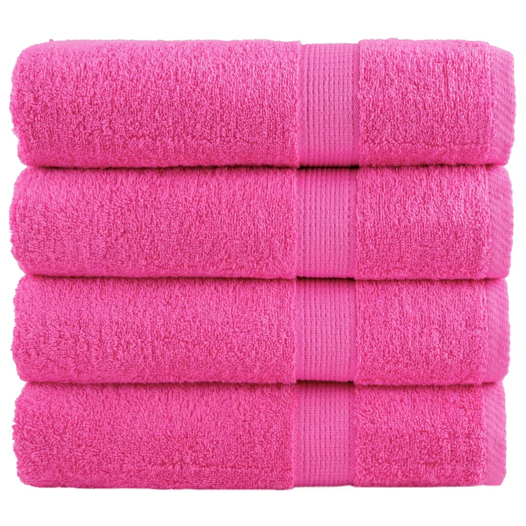 Serviettes De Bain De Qualité Supérieure Solund 2 Pcs 600G/M² Rose