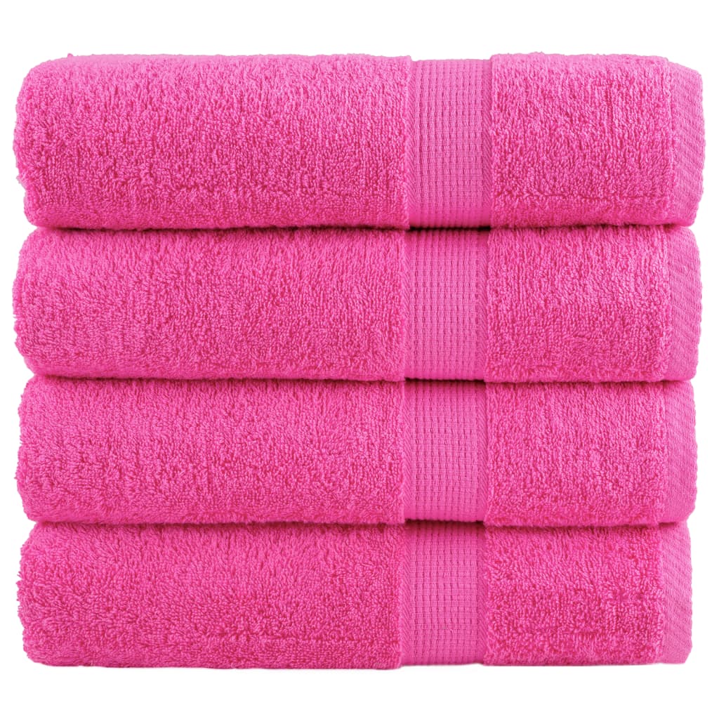 Serviettes De Bain De Qualité Supérieure Solund 2 Pcs 600G/M² Rose