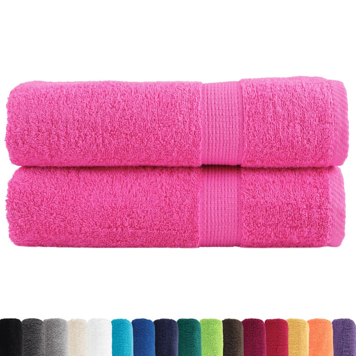 Serviettes De Bain De Qualité Supérieure Solund 2 Pcs 600G/M² Rose