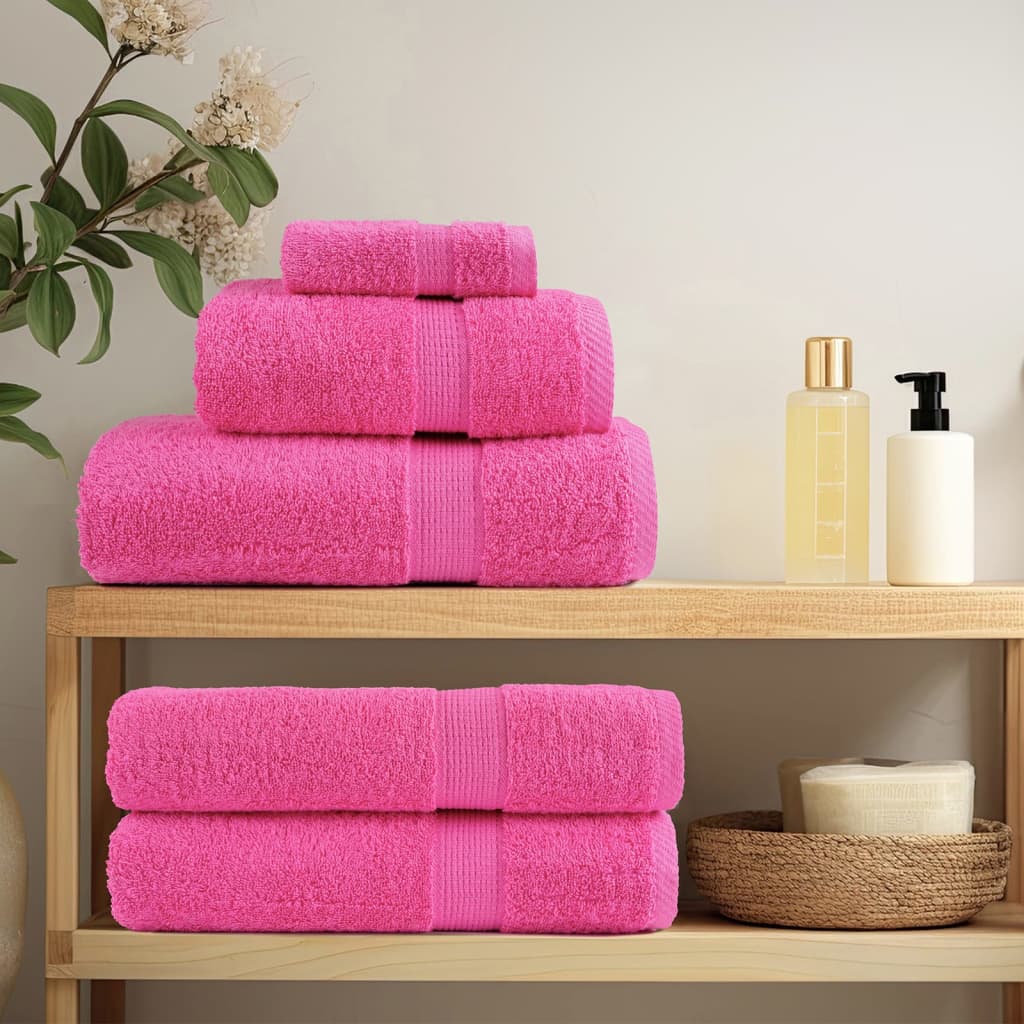 Serviettes De Bain De Qualité Supérieure Solund 2 Pcs 600G/M² Rose