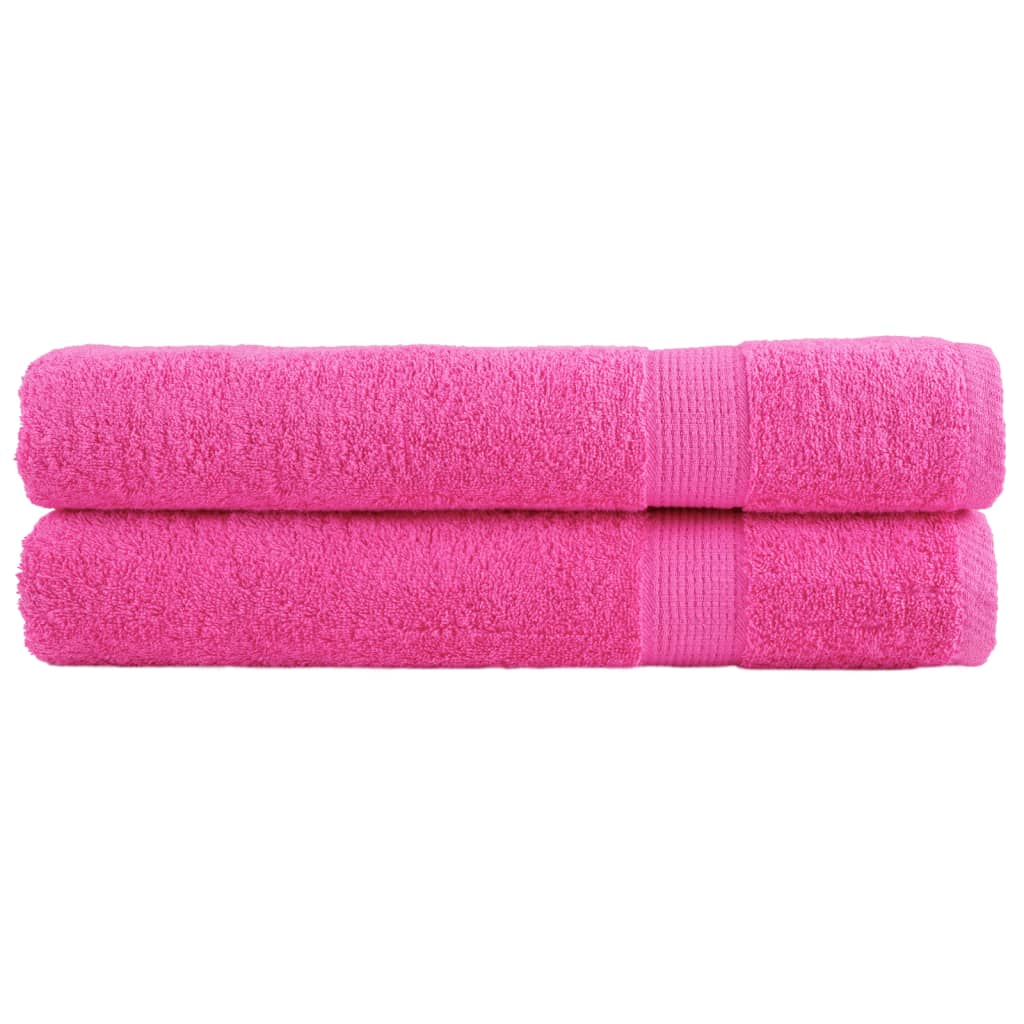 Serviettes De Bain De Qualité Supérieure Solund 2 Pcs 600G/M² Rose
