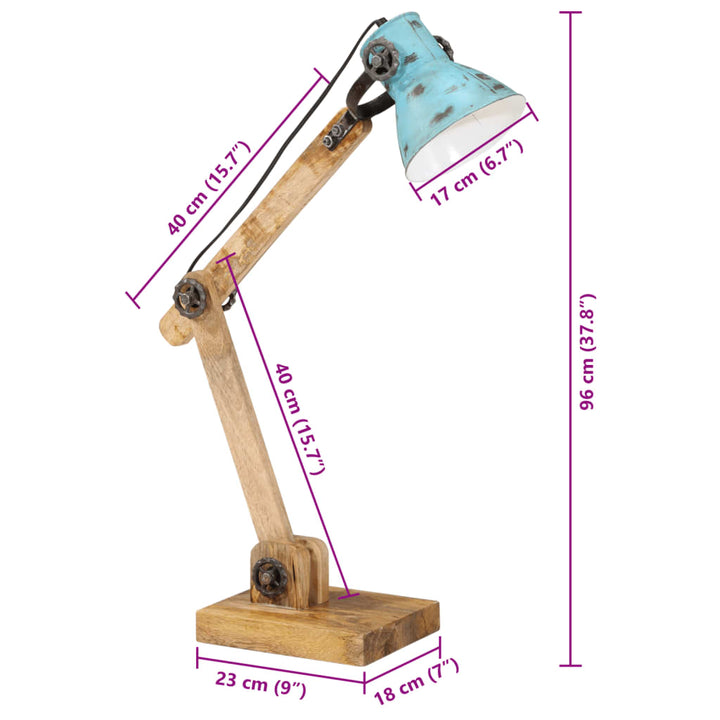 Lampe De Bureau 25 W Délavé 23X18X96 Cm E27
