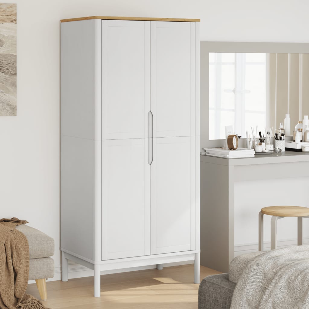 Garde-Robe Floro 77X53X171 Cm Bois Massif De Pin