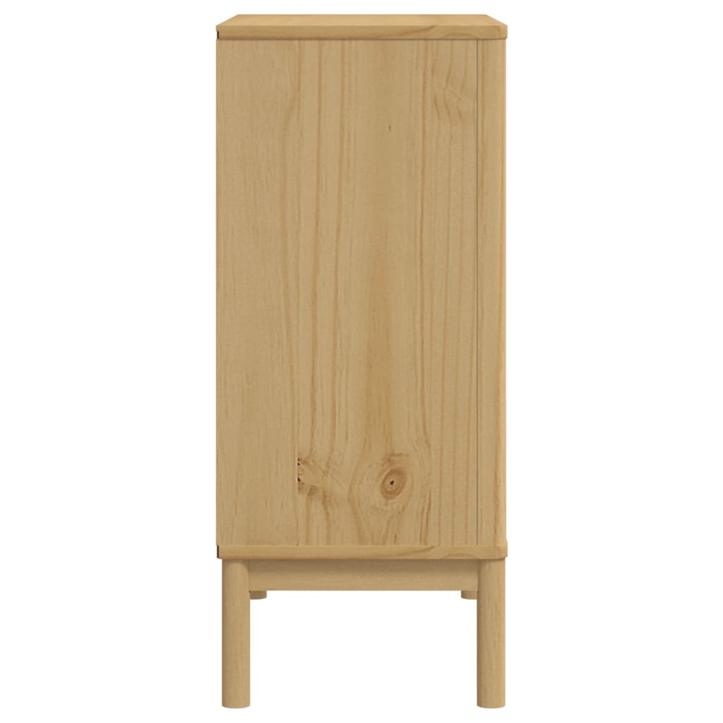 Commode Floro Cire Marron Bois De Pin Massif