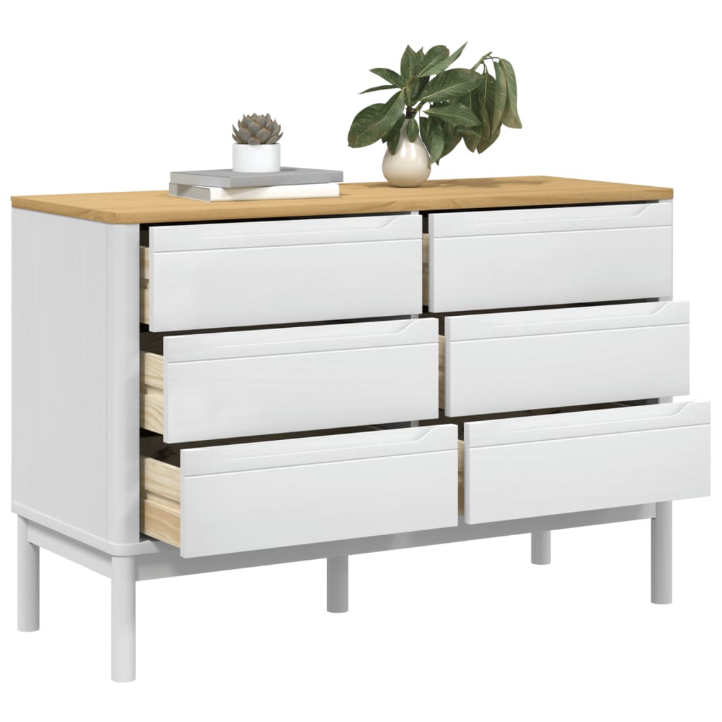 Commode Floro Bois De Pin Massif