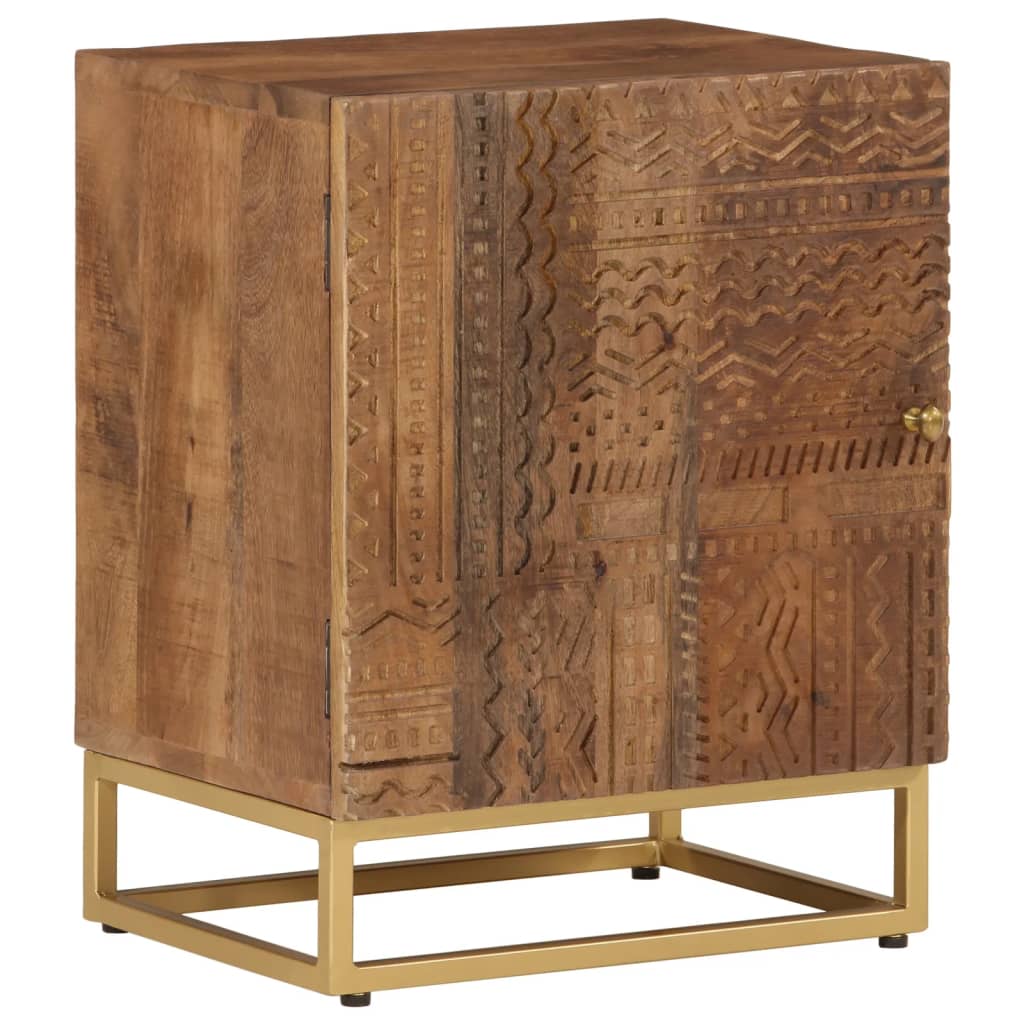 Commode Bois Massif De Manguier Et Fer