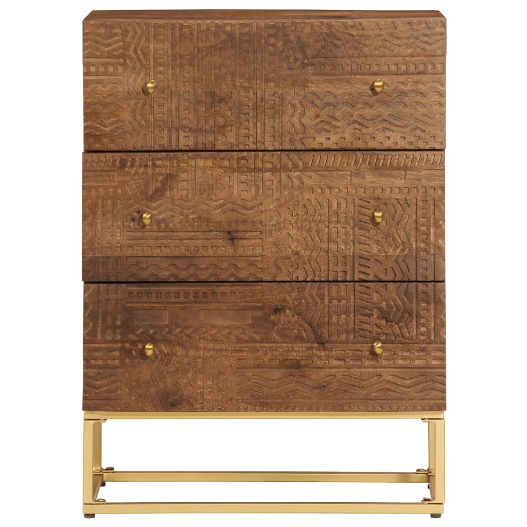 Commode Bois Massif De Manguier Et Fer