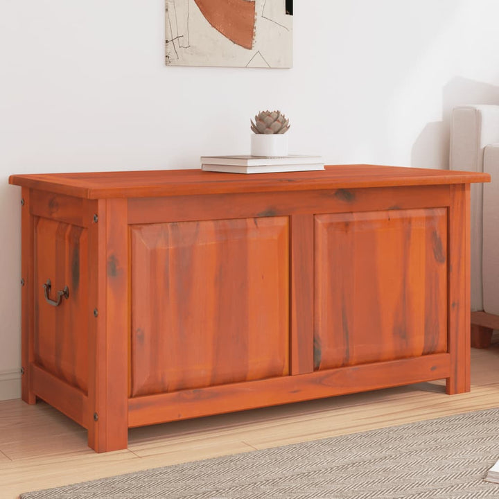 Coffre De Rangement Et Couvercle Bois D'acacia
