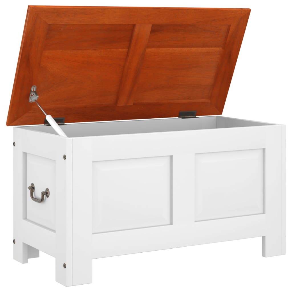 Coffre De Rangement Et Couvercle Bois D'acacia