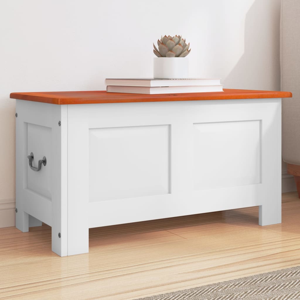 Coffre De Rangement Et Couvercle Bois D'acacia