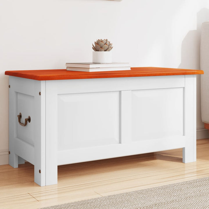 Coffre De Rangement Et Couvercle Bois D'acacia