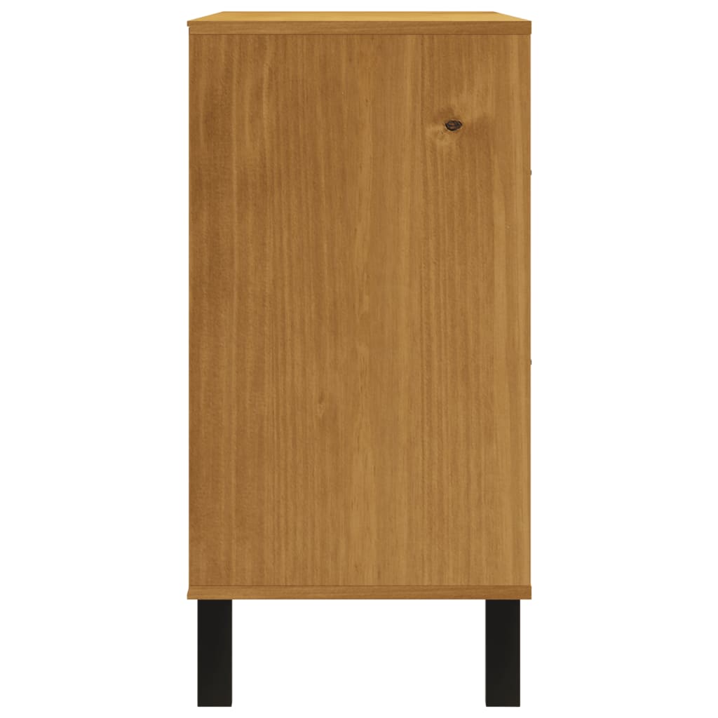 Commode Flam 110X40X80 Cm Bois De Pin Massif