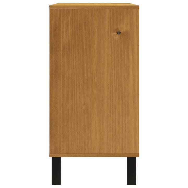 Commode Flam 110X40X80 Cm Bois De Pin Massif