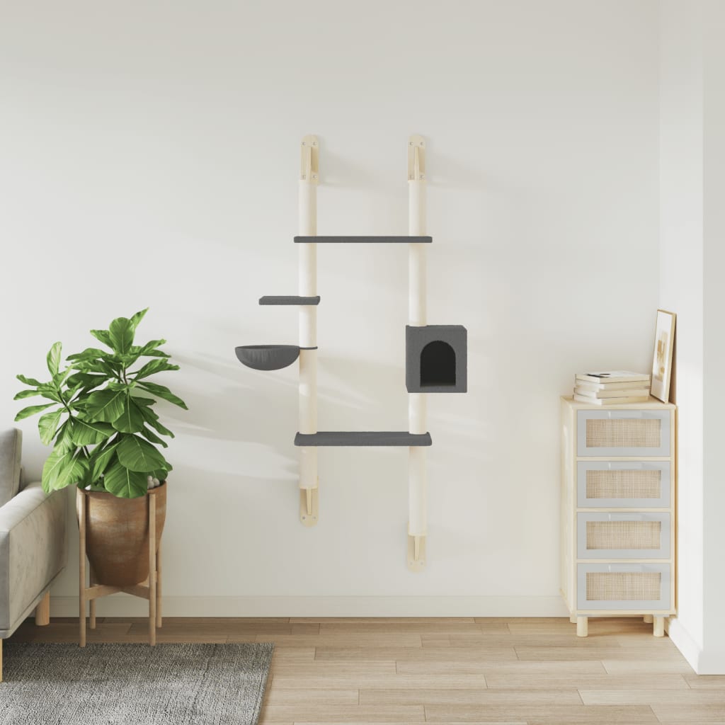 Arbre À Chat Mural Avec Griffoir 180 Cm