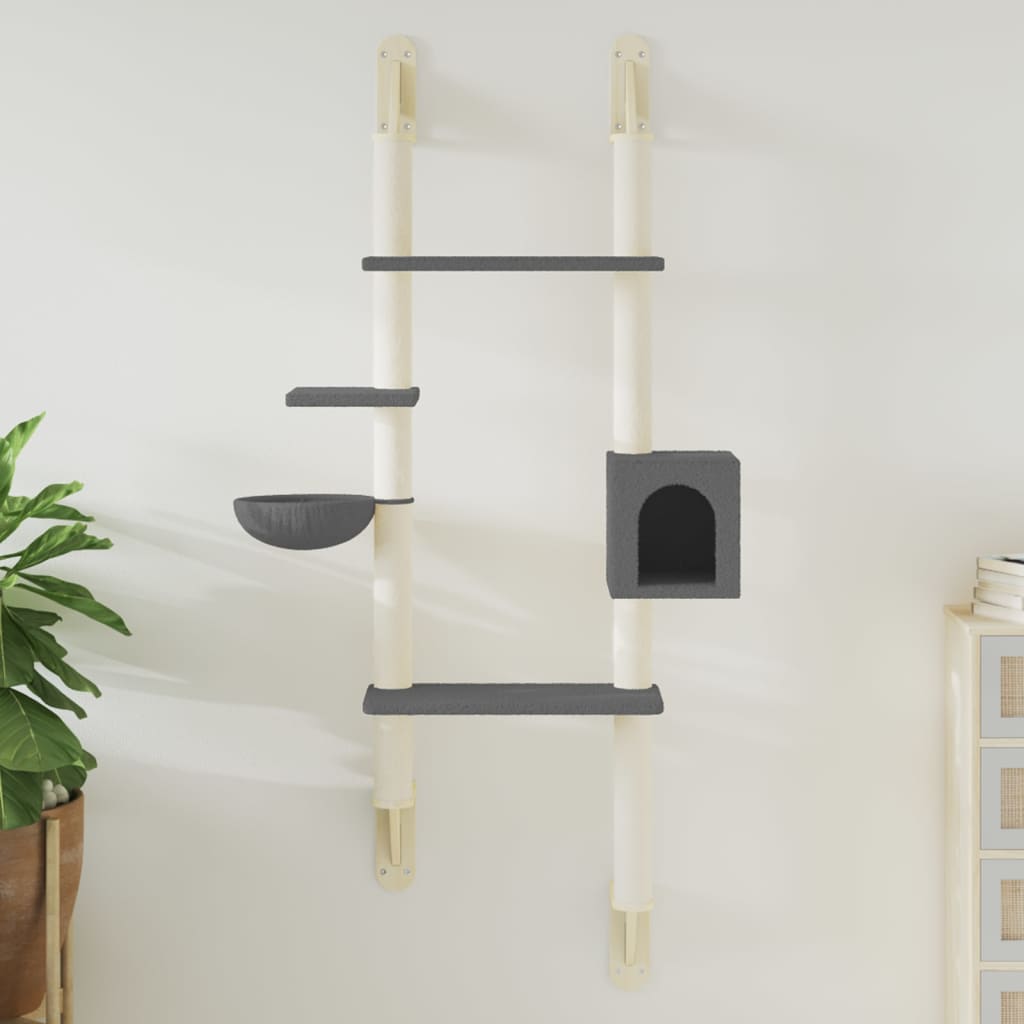 Arbre À Chat Mural Avec Griffoir 180 Cm