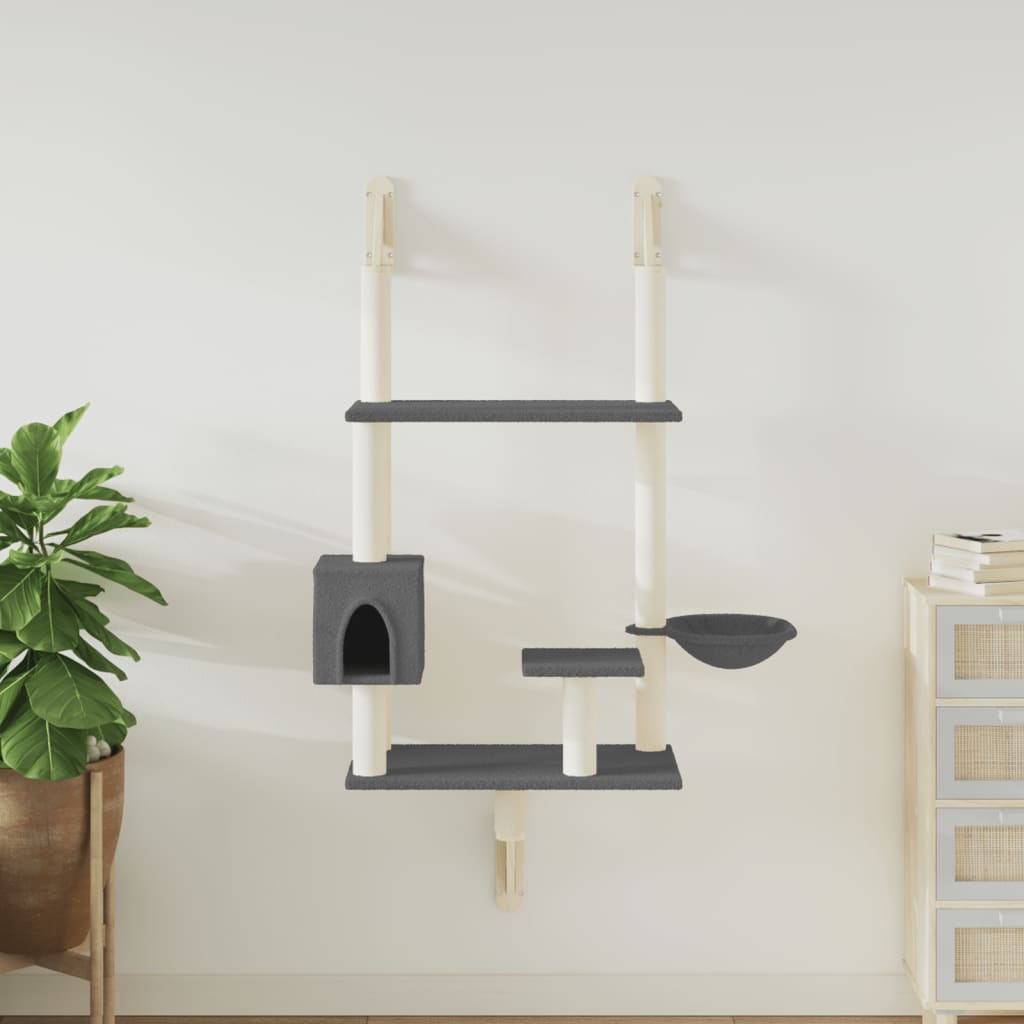 Arbre À Chat Mural Avec Griffoir 153 Cm