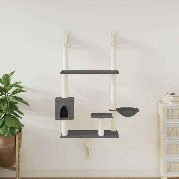 Arbre À Chat Mural Avec Griffoir 153 Cm