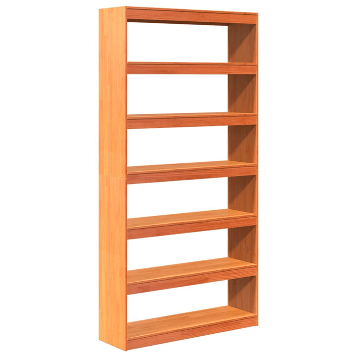 Bibliothèque/Séparateur De Pièce 100X30X199,5 Cm Bois De Pin Marron