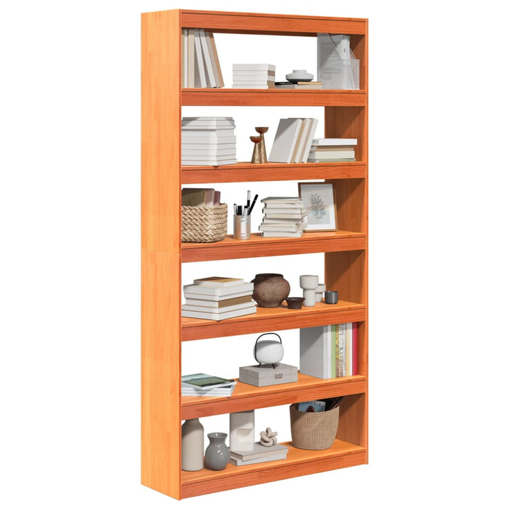 Bibliothèque/Séparateur De Pièce 100X30X199,5 Cm Bois De Pin Marron