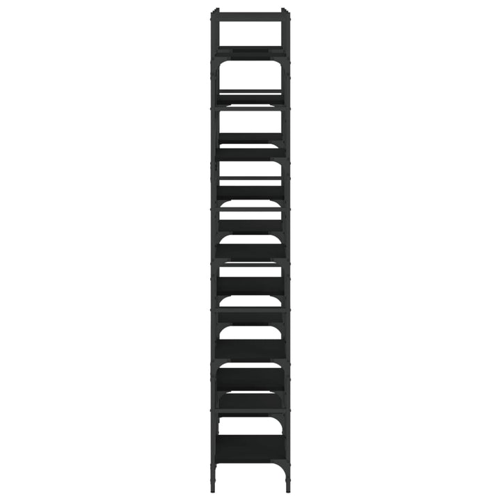Bibliothèque 127,5X28,5X172,5 Cm Bois D'ingénierie Noir