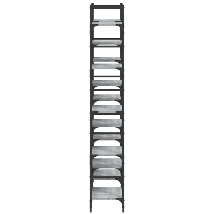 Bibliothèque 127,5X28,5X172,5 Cm Bois D'ingénierie Sonoma Gris