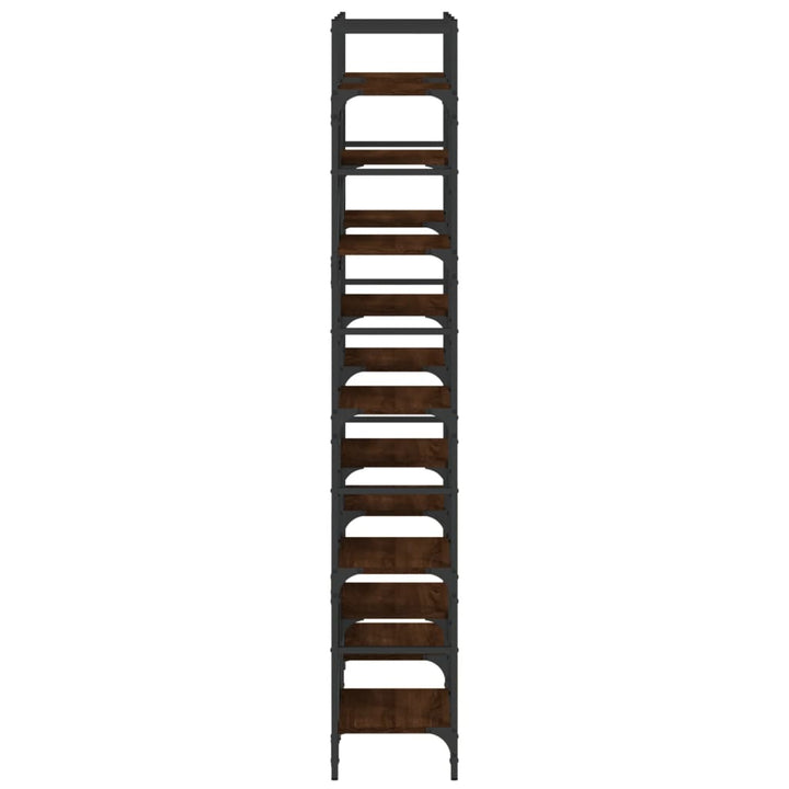 Bibliothèque 127,5X28,5X172,5 Cm Bois D'ingénierie Chêne Marron